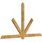 Ekena Millwork Kennewick Rough Sawn Timber Gable Bracket, Western Red Cedar, 84"W x 49"H x 2"D x 4"F, 14/12 Pitch GBW084X49X0204KEN00RWR - alternate 3